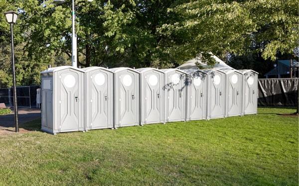 we provide frequent cleaning and maintenance services throughout the duration of your event to ensure that our special event portable toilets remain clean and sanitary